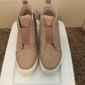 Ccocci Charlotte Wedge Sneakers-Blush-Size 8.5